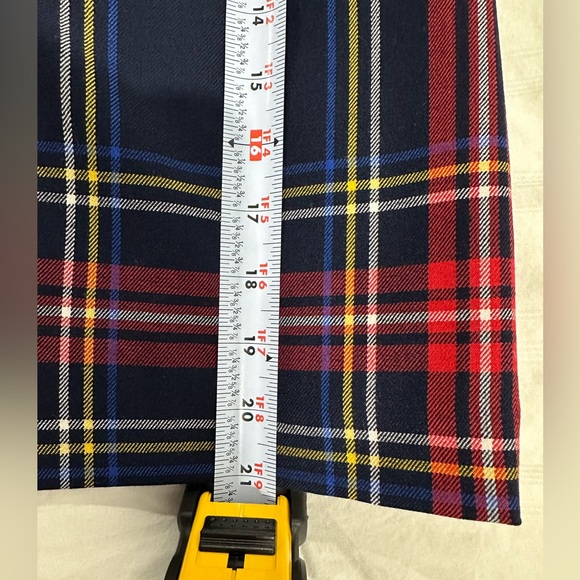 Talbots Tartan Plaid A-Line Skirt Size 16 - Picture 7 of 8